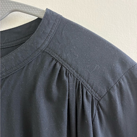 LOFT Black Button-Up Top, Size XS - Picture 5 of 8
